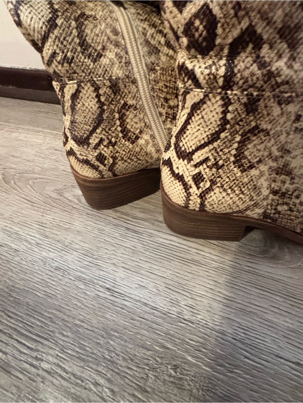 Vince Camuto snake print boots - Picture 5 of 16